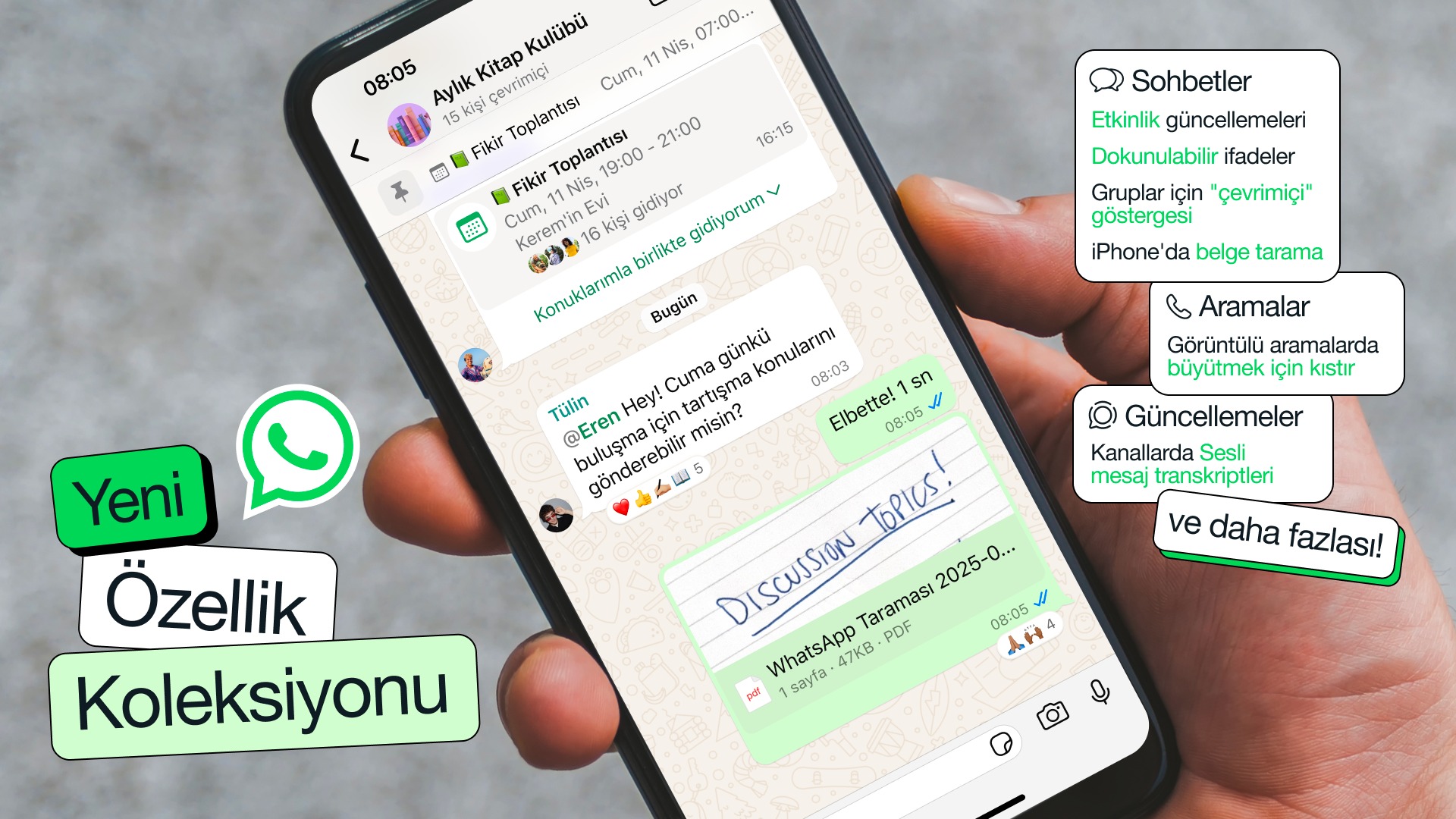 WhatsApp, yeni özelliklerle deneyimi baştan aşağı yeniliyor